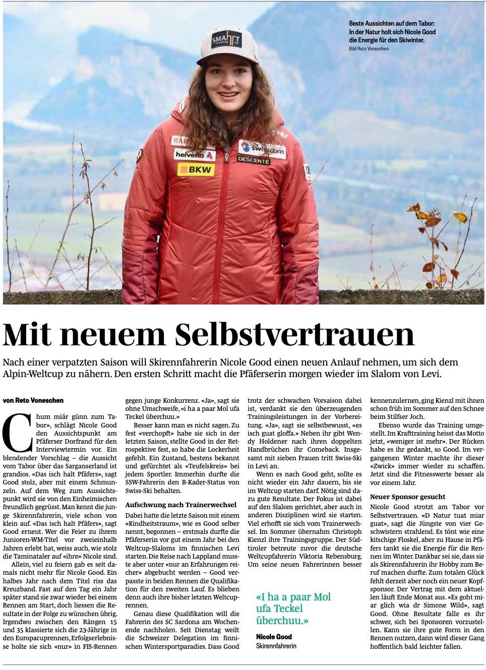 Mit neuem Selbstvertrauen